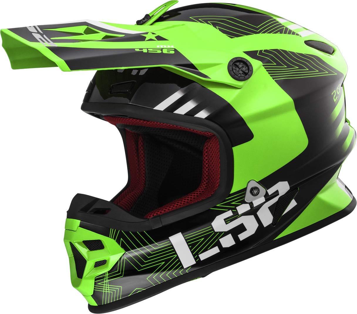LS2 MX456 Light Evo Rallie Motocross Helm, grün, Größe 2XL, grün, Größe 2XL
