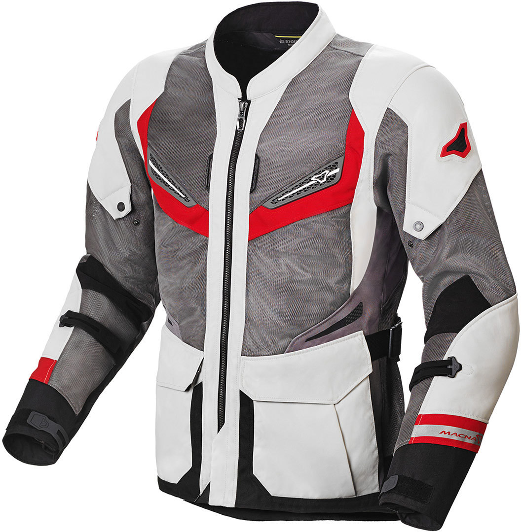 Macna Aerocon NightEye Motorrad Textiljacke, rot, Gre XL, rot, Gre XL