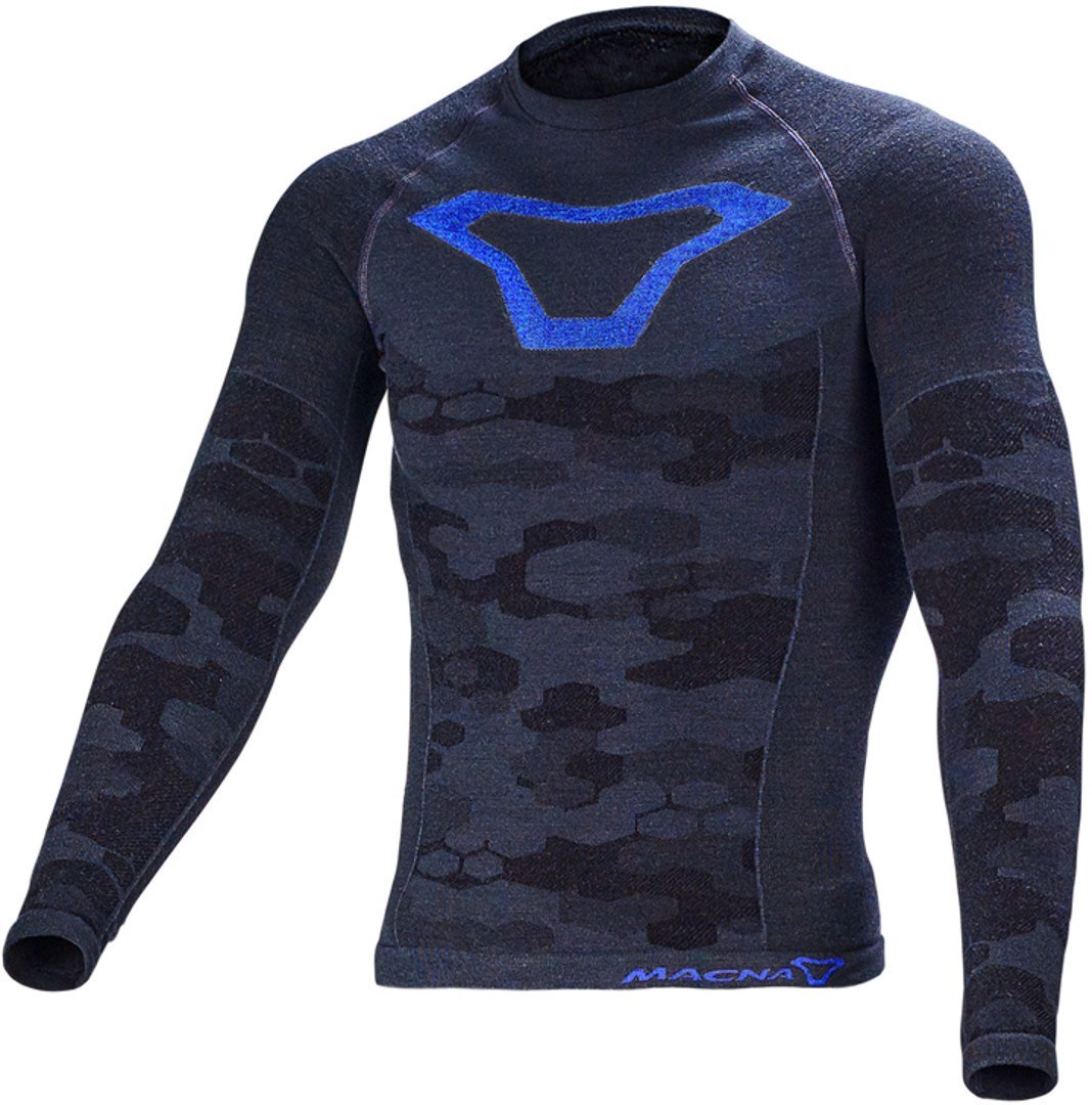 Macna Baselayer Funktionsshirt, blau, Gre L XL, blau, Gre L XL