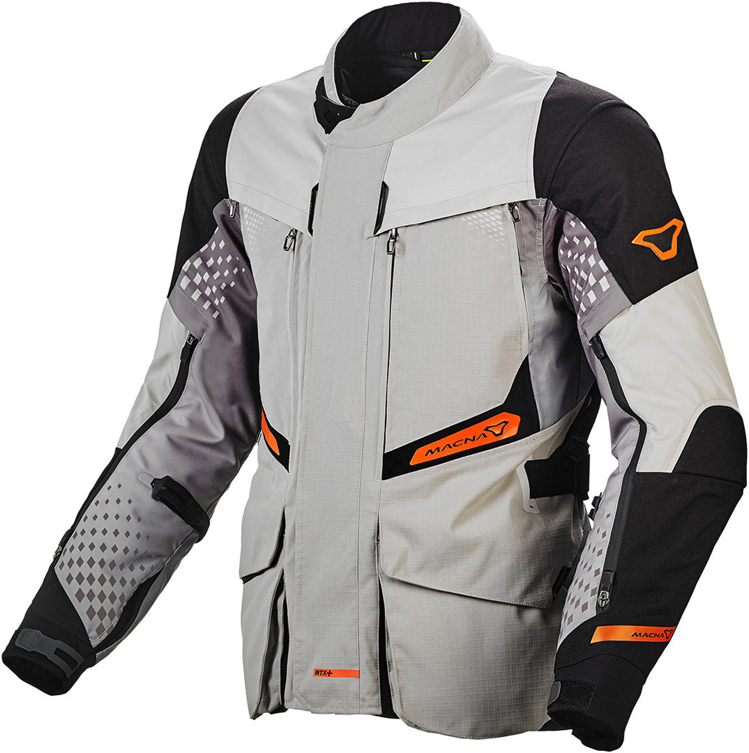 Macna Fusor Motorrad Textiljacke, grau-orange, Gre 3XL, grau-orange, Gre 3XL unter Jacken