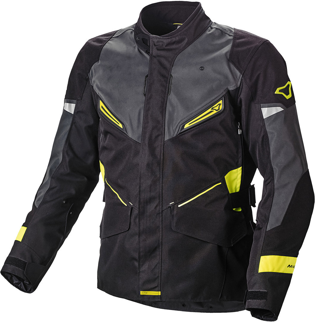 Macna Sonar NightEye Motorrad Textiljacke, schwarz-grau, Gre 2XL, schwarz-grau, Gre 2XL