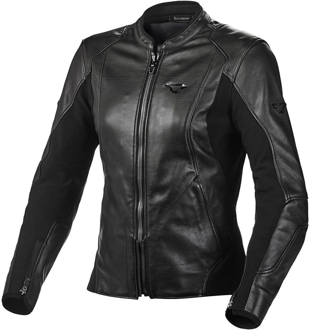 Macna Tequilla Damen Motorrad Lederjacke, schwarz, Gre 40, schwarz, Gre 40