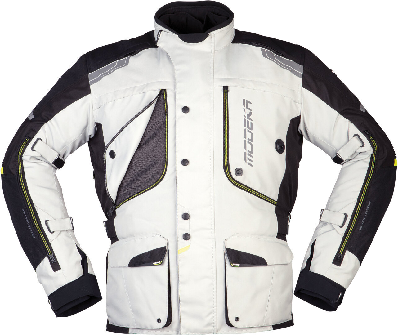 Modeka Aeris Motorrad Textiljacke, schwarz-grau, Gre XS, schwarz-grau, Gre XS