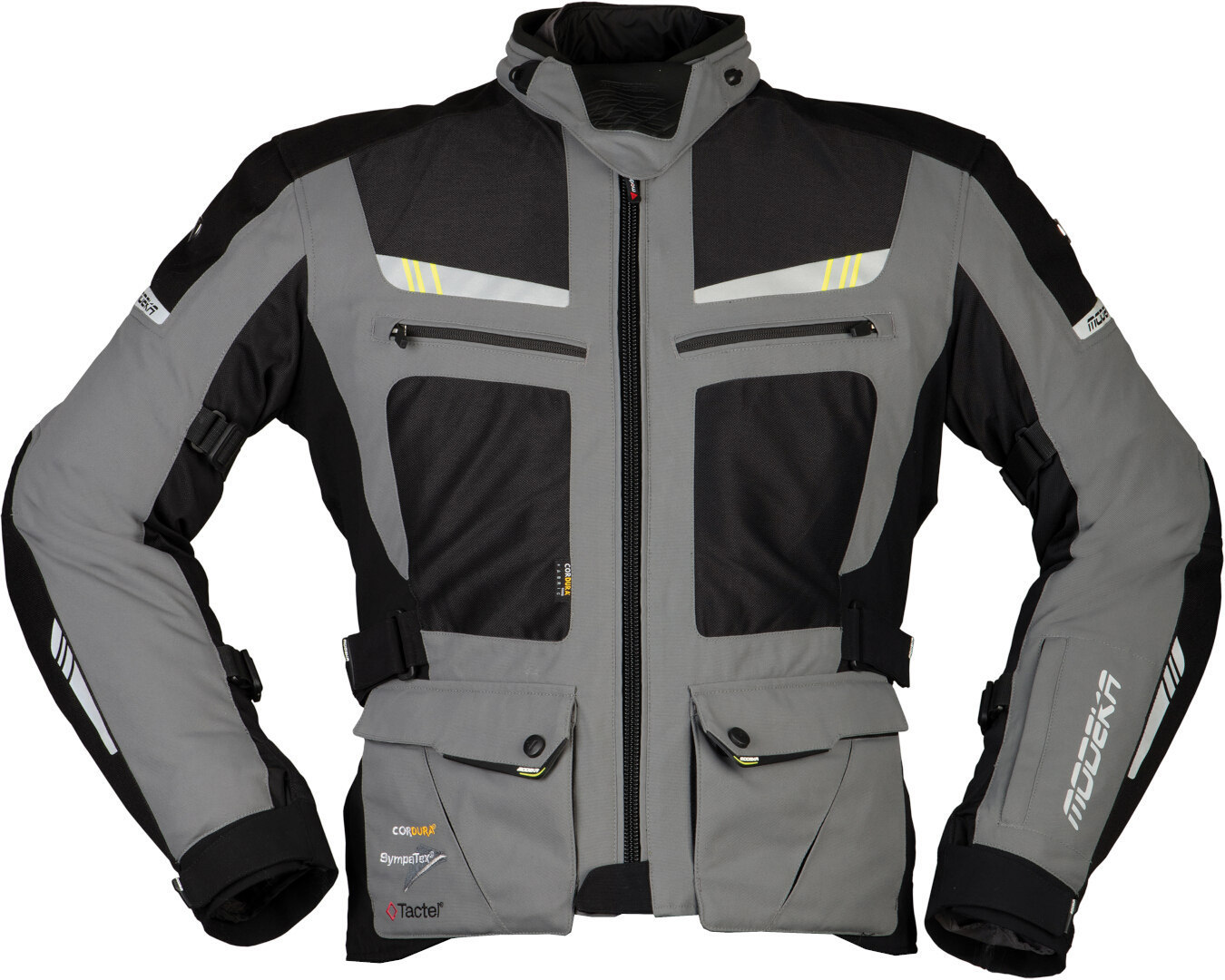 Modeka AFT Air Motorrad Textiljacke, schwarz-grau, Gre 2XL, schwarz-grau, Gre 2XL