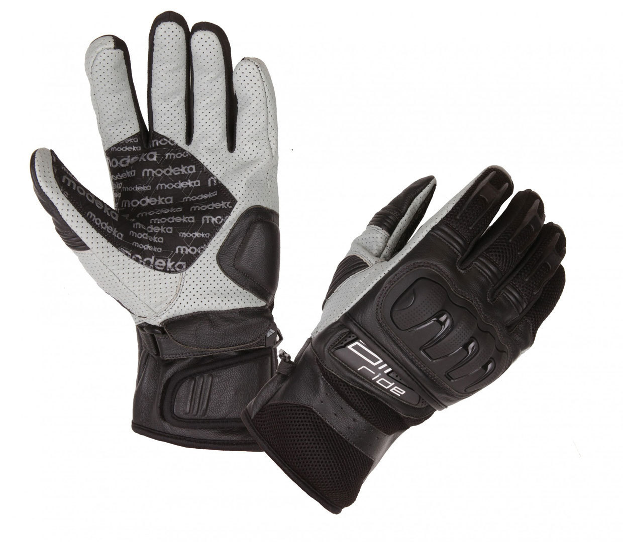 Modeka Air Ride Handschuhe, schwarz-weiss, Größe S M, schwarz-weiss, Größe S M