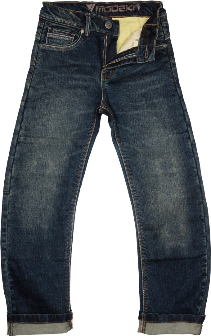 Modeka Alexius Kinder Motorrad Textilhose, blau, Gre 128, blau, Gre 128