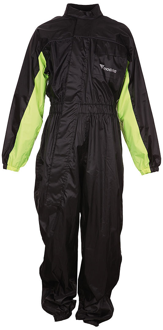 Modeka Black Rain Regenkombi 1 Teiler, schwarz-gelb, Gre 2XL, schwarz-gelb, Gre 2XL