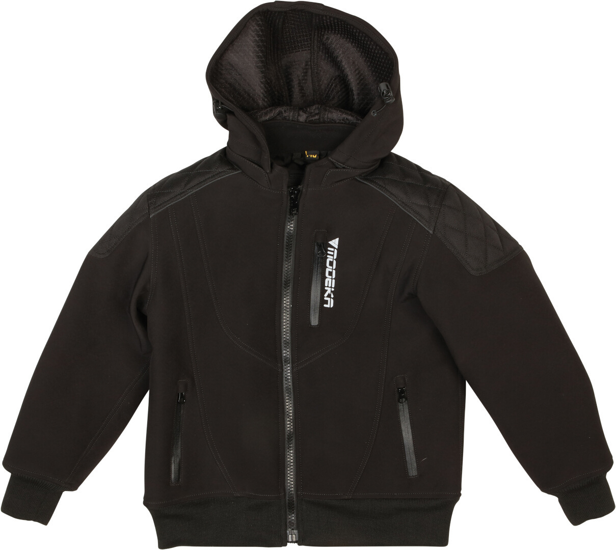 Modeka Clarke Kinder Motorrad Softshelljacke, schwarz, Gre XS 140, schwarz, Gre XS 140