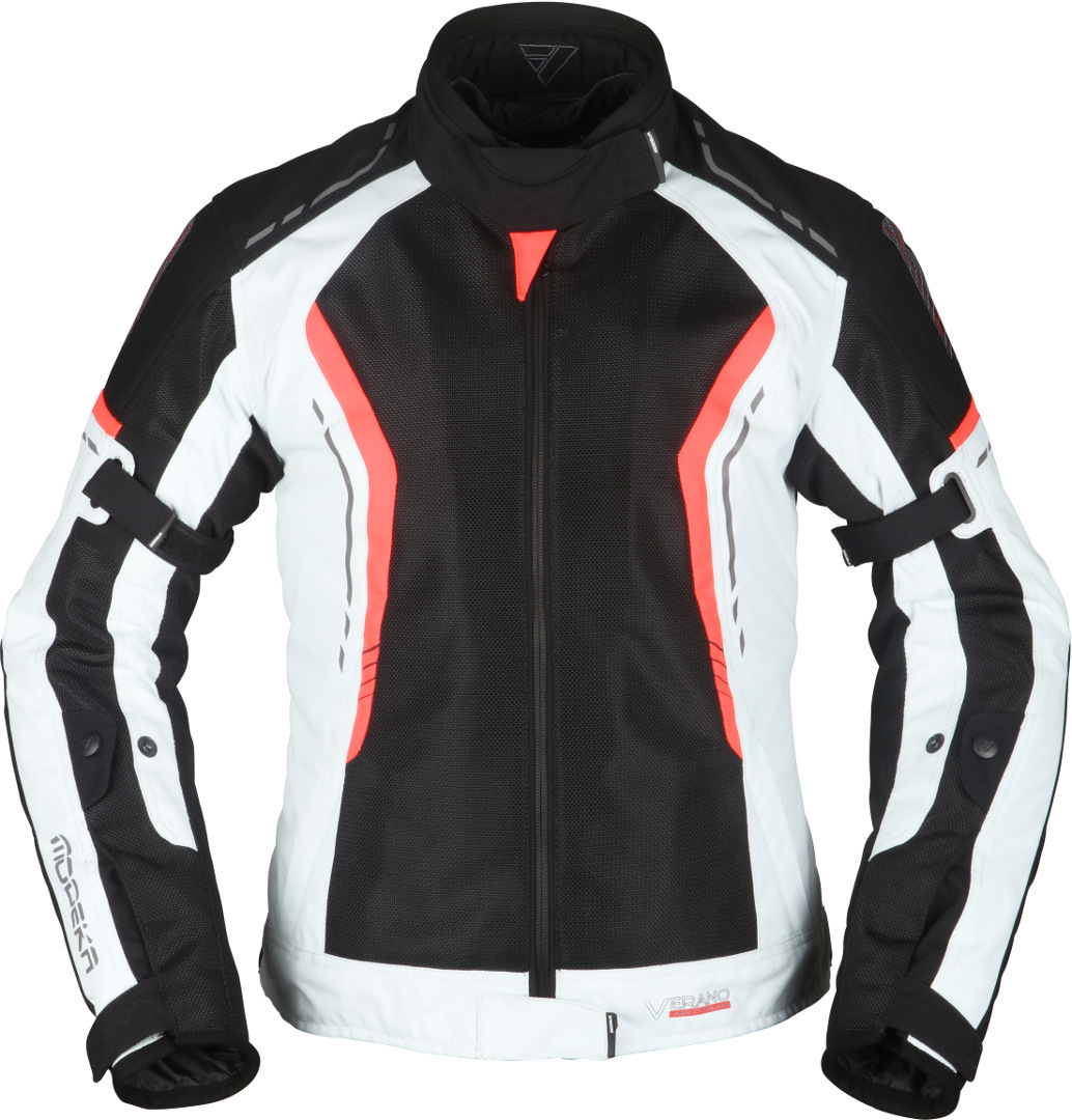 Modeka Khao Air Damen Motorrad Textiljacke, schwarz-grau, Gre 40, schwarz-grau, Gre 40 unter Bekleidung