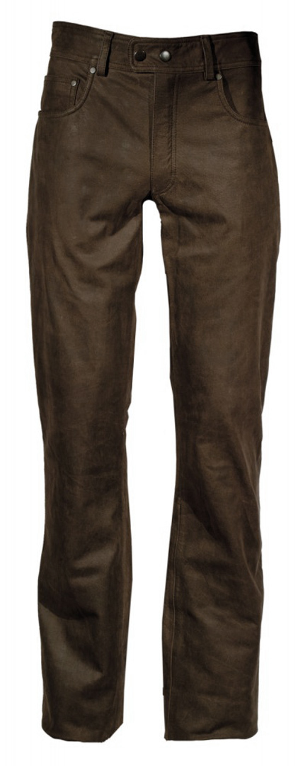 Modeka Stemp Lederhose, braun, Größe 54, braun, Größe 54