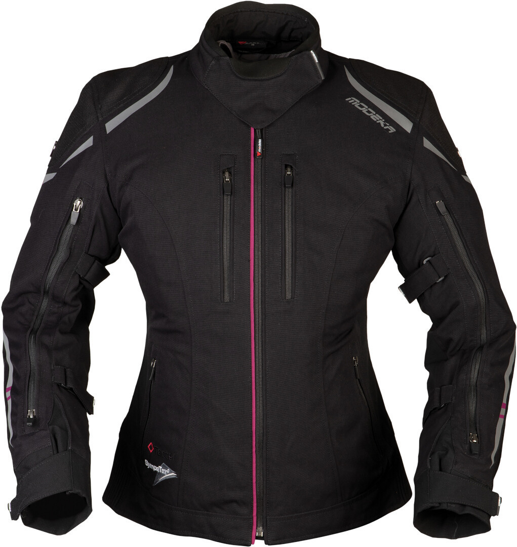 Modeka Takuya Damen Motorrad Textiljacke, schwarz, Gre 36, schwarz, Gre 36