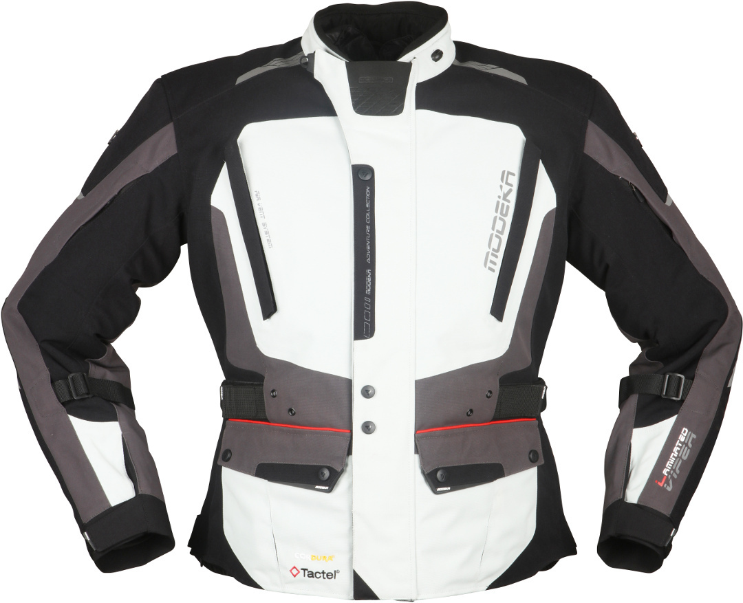 Modeka Viper LT Motorrad Textiljacke, schwarz-grau, Gre 3XL, schwarz-grau, Gre 3XL