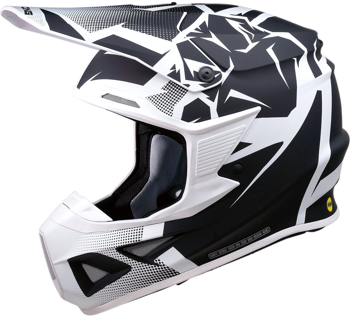 Moose Racing F.I. Agroid MIPS Motocross Helm, schwarz-weiss, Gre 2XL, schwarz-weiss, Gre 2XL