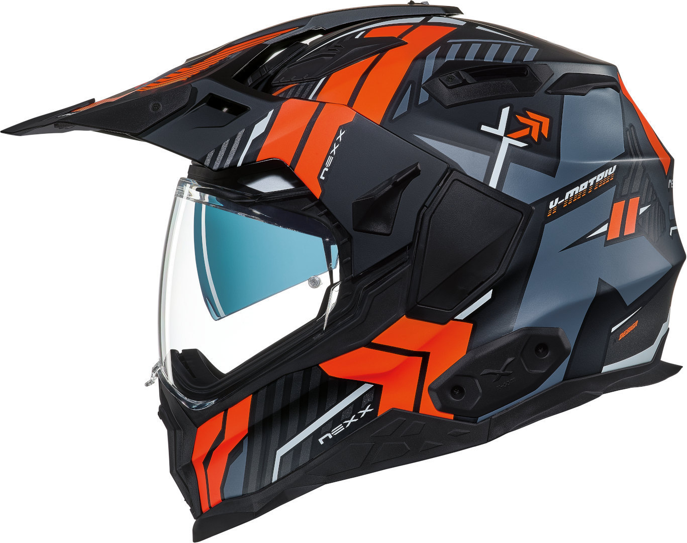 Nexx X.Wed 2 Wild Country Helm, schwarz-orange, Größe 2XL, schwarz-orange, Größe 2XL