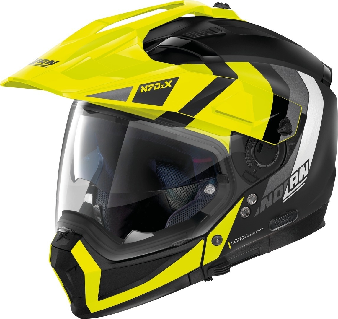 Nolan N70-2 X Decurio N-Com Helm, schwarz-gelb, Gre XL, schwarz-gelb, Gre XL unter Bekleidung