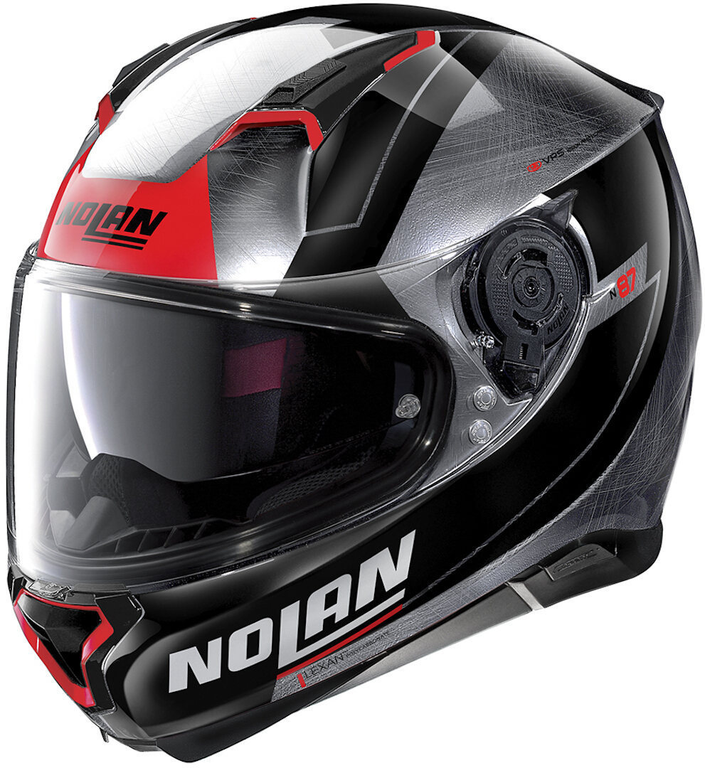 Nolan N87 Skilled N-Com Helm, grau-silber, Größe XL, grau-silber, Größe XL