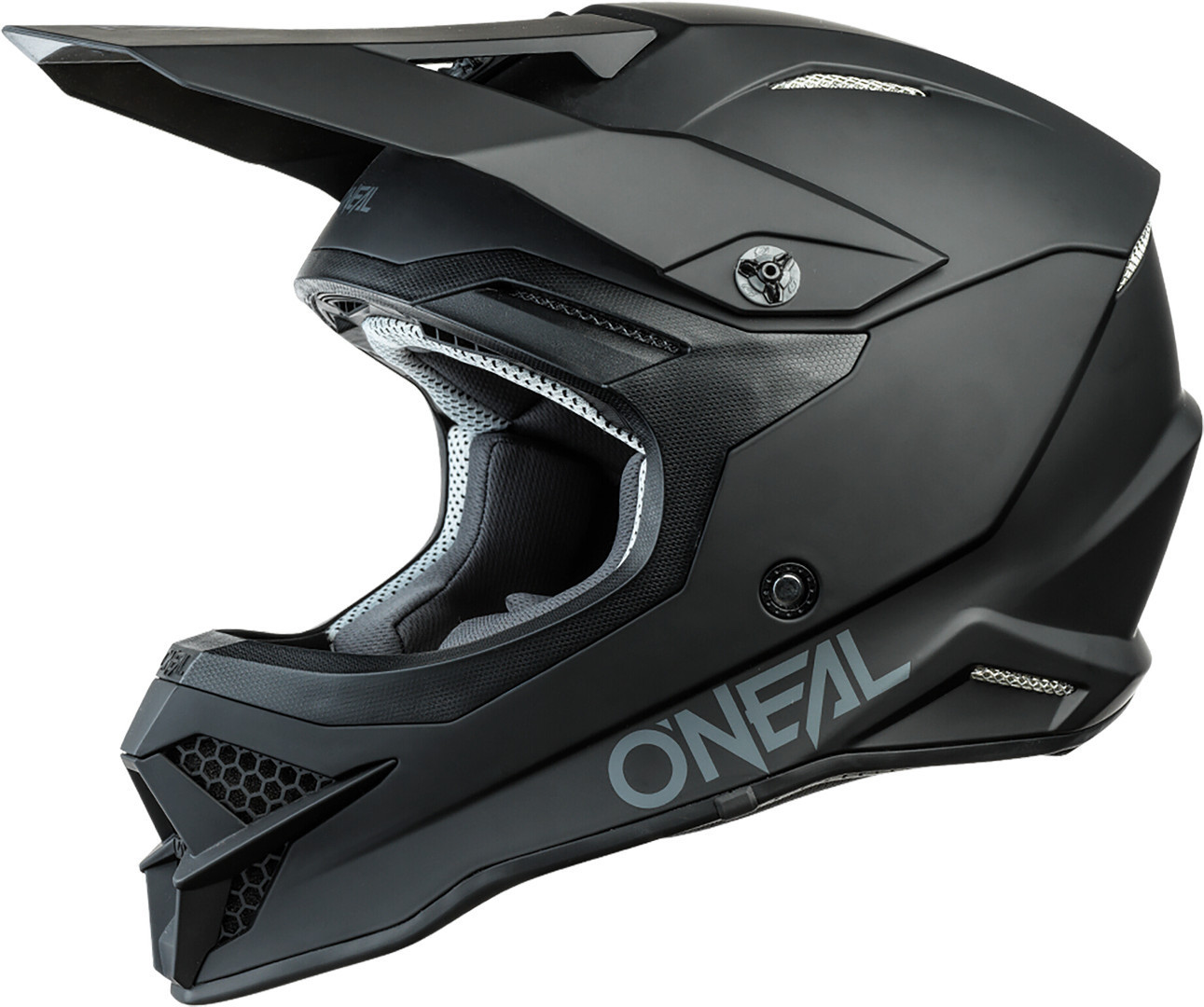 Oneal 3Series Solid Motocross Helm, schwarz, Gre L, schwarz, Gre L