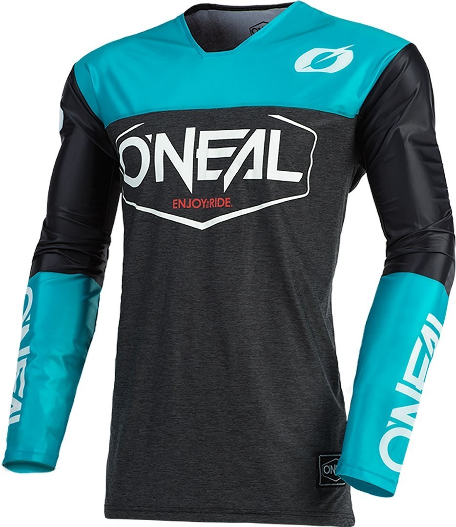 Oneal Mayhem Hexx Motocross Jersey, schwarz-blau, Gre S, schwarz-blau, Gre S