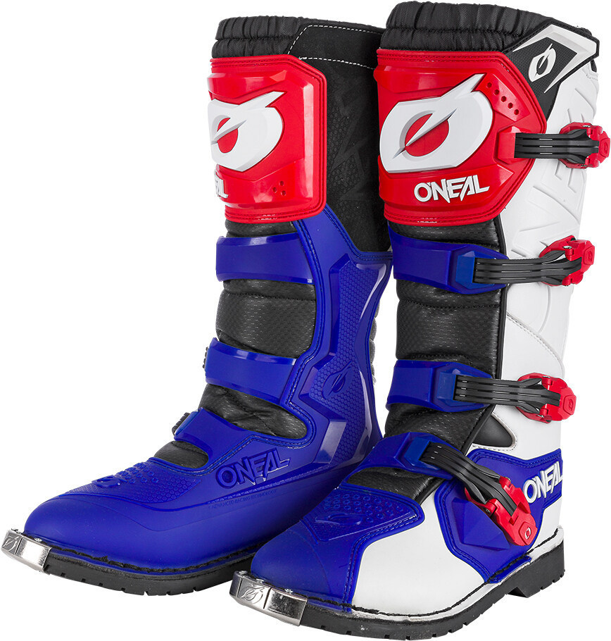 Oneal Rider Pro Motocross Stiefel, rot-blau, Gre 47, rot-blau, Gre 47 unter Bekleidung