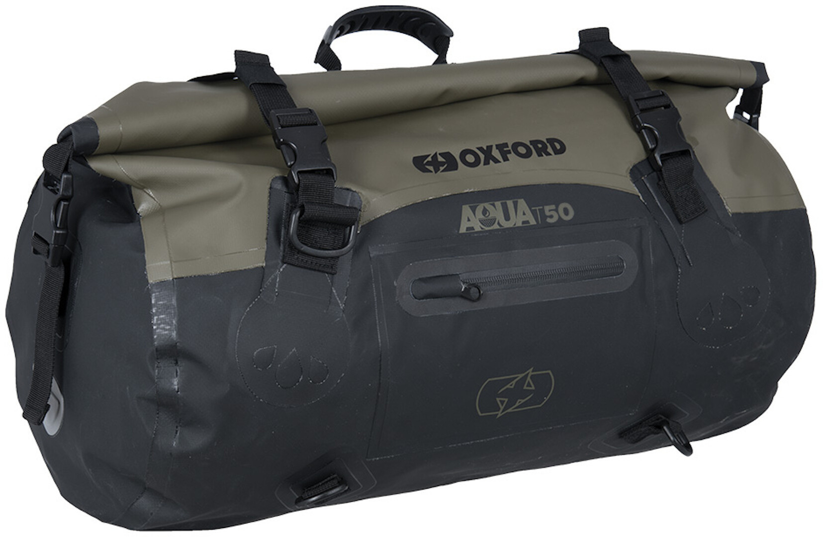 Oxford AQUA T-50 Rolltasche, schwarz-grn, Gre 41-50l, schwarz-grn, Gre 41-50l unter Motorrder