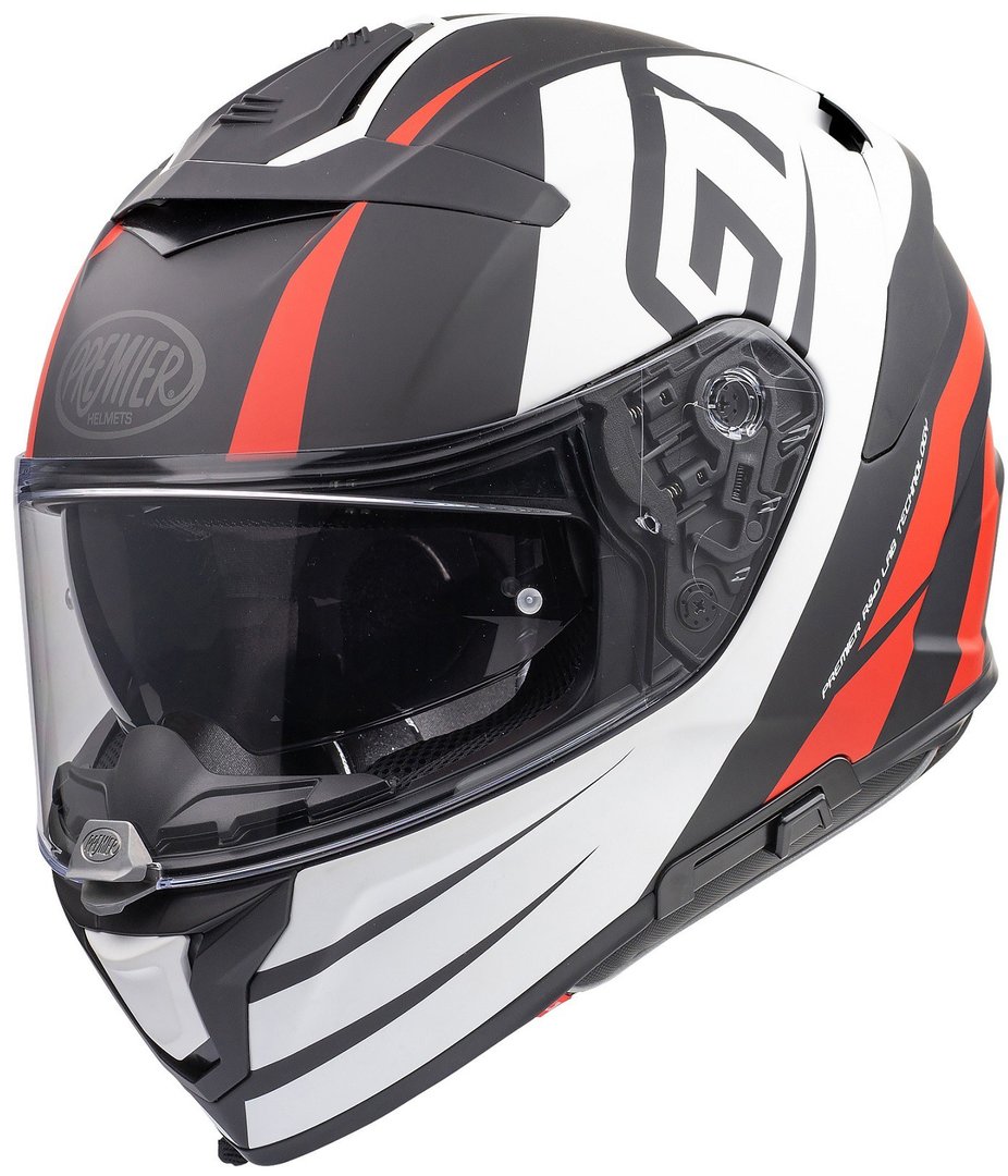 Premier Devil GT 92 BM Helm, schwarz-weiss-rot, Gre M, schwarz-weiss-rot, Gre M