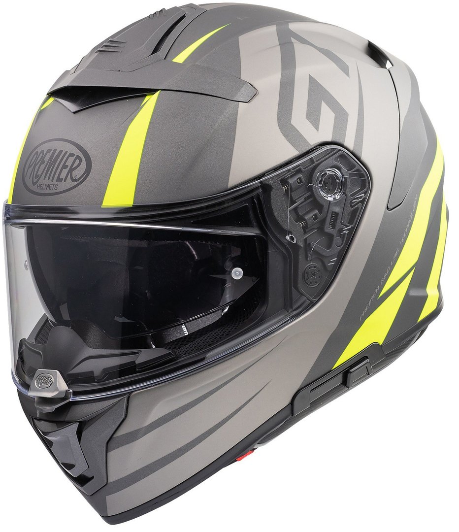 Premier Devil GT Y BM Helm, grau-gelb, Größe XL, grau-gelb, Größe XL