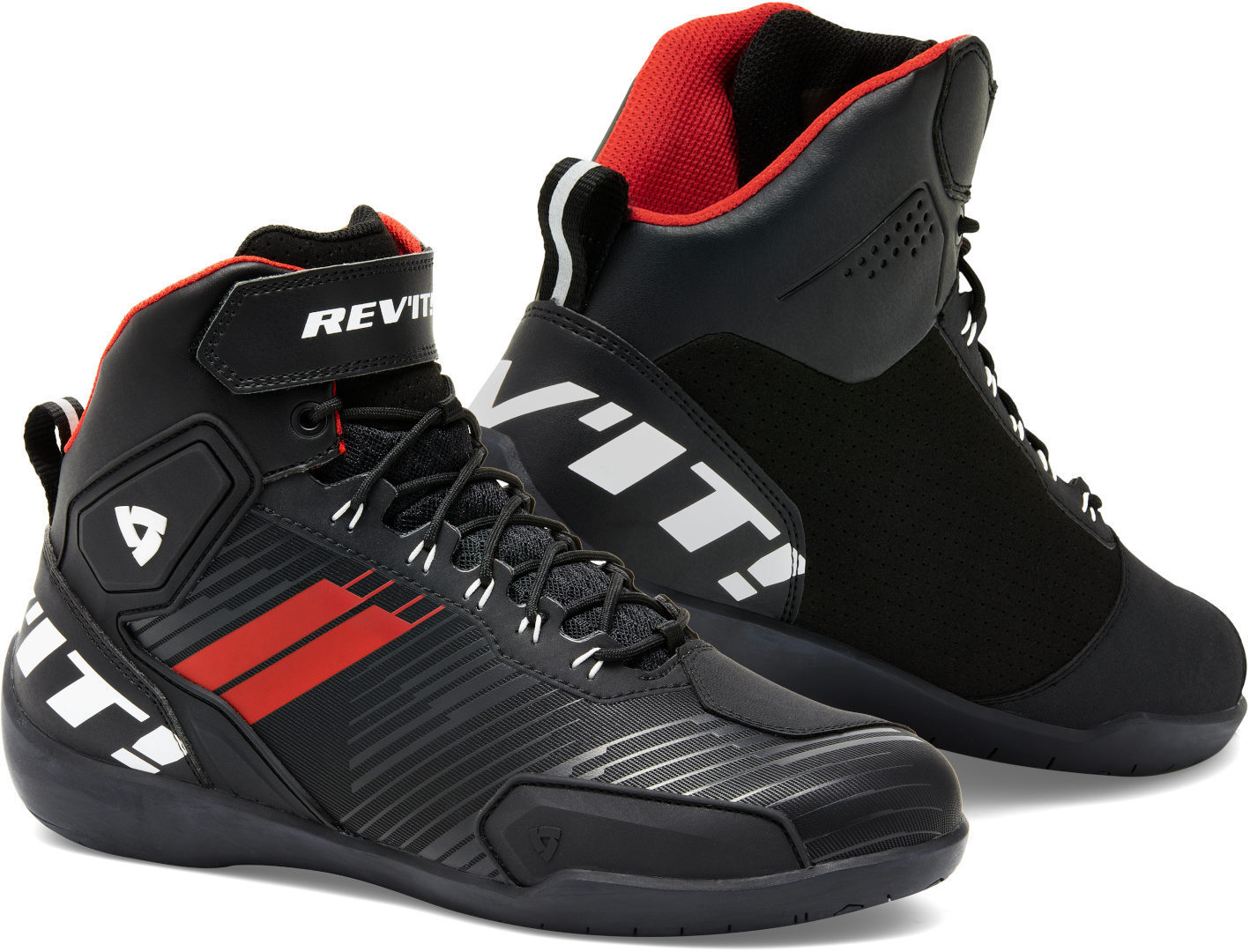 Revit G-Force Motorradschuhe, schwarz-weiss-rot, Größe 39 für Frauen, schwarz-weiss-rot, Größe 39