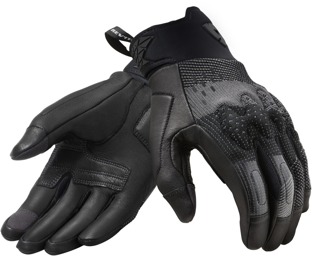 Revit Kinetic Motorradhandschuhe, schwarz-grau, Größe XL, schwarz-grau, Größe XL