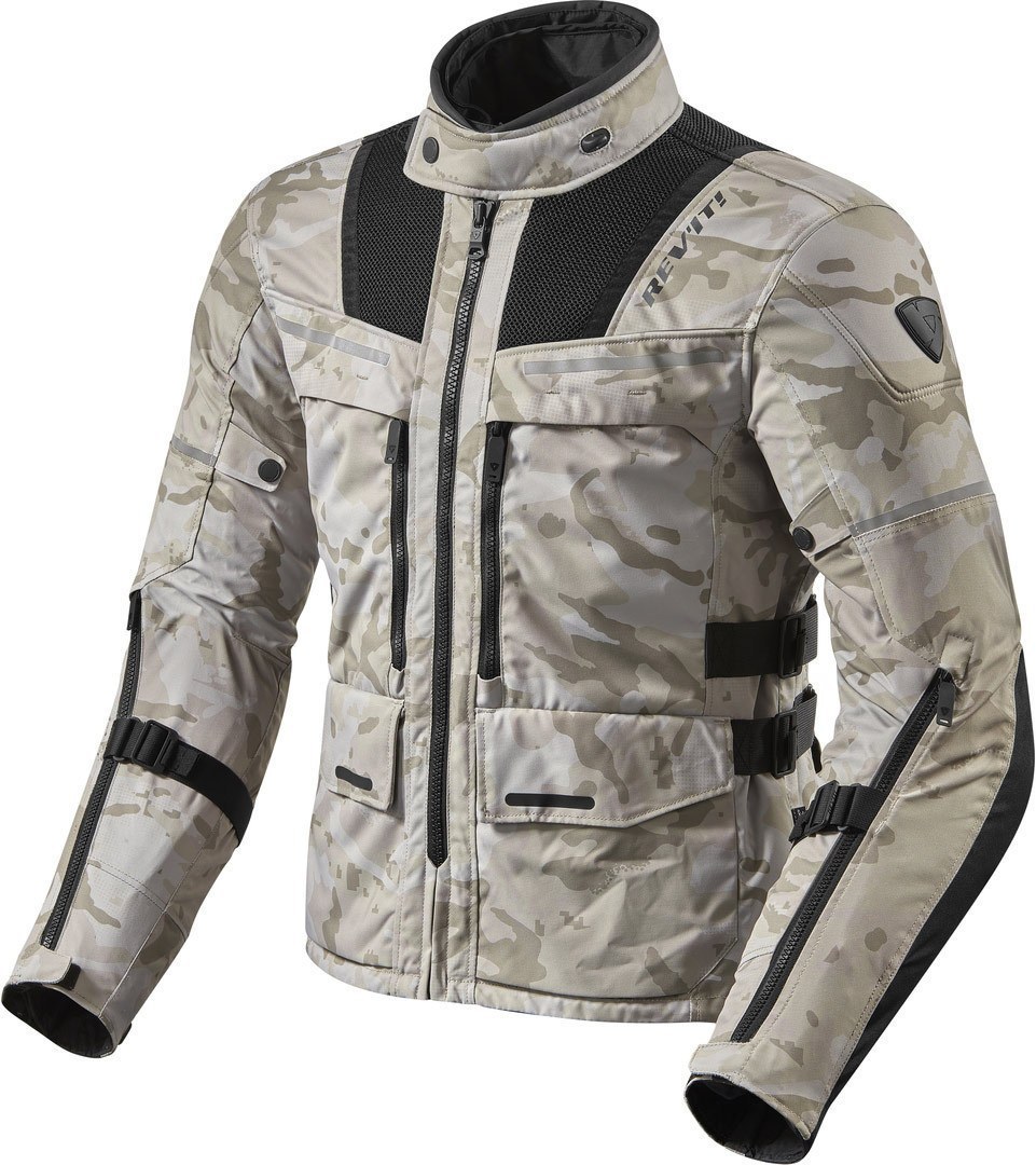 Revit Offtrack Motorrad Textiljacke, schwarz-beige, Gre 3XL, schwarz-beige, Gre 3XL