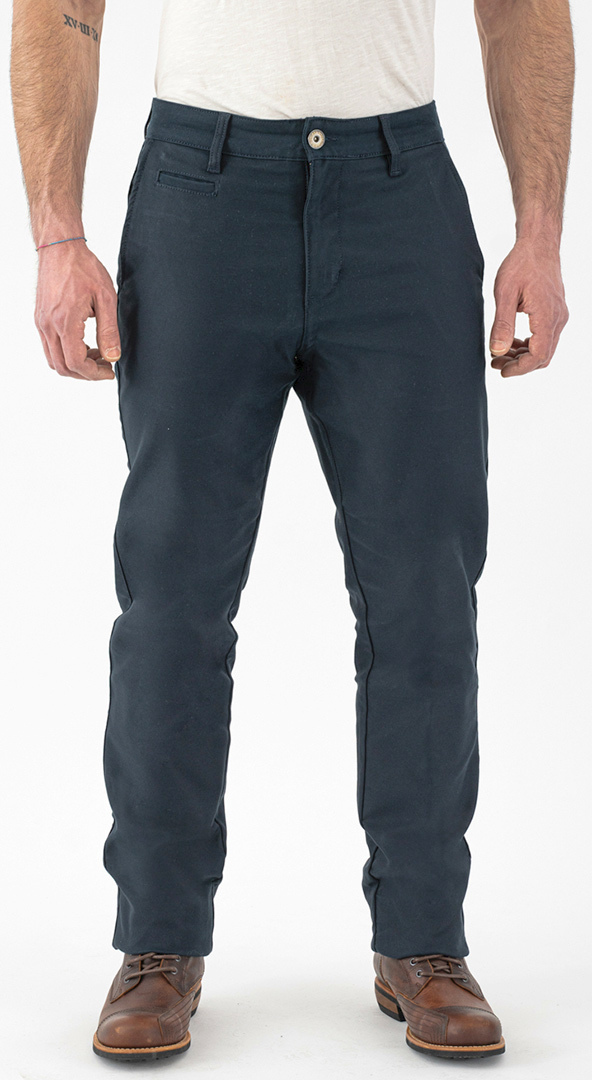 Rokker Navy Chino Motorrad Textilhose, blau, Gre 28, blau, Gre 28