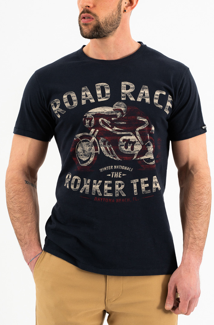 Rokker Road Race T-Shirt, blau, Gre S, blau, Gre S
