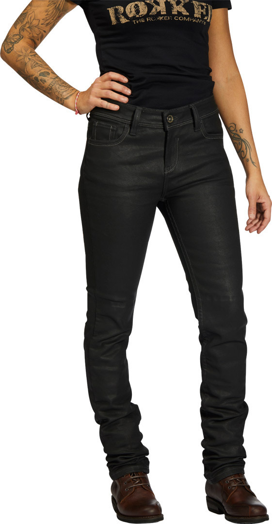 Rokker Rokkertech Damenjeans, schwarz, Gre 34, schwarz, Gre 34