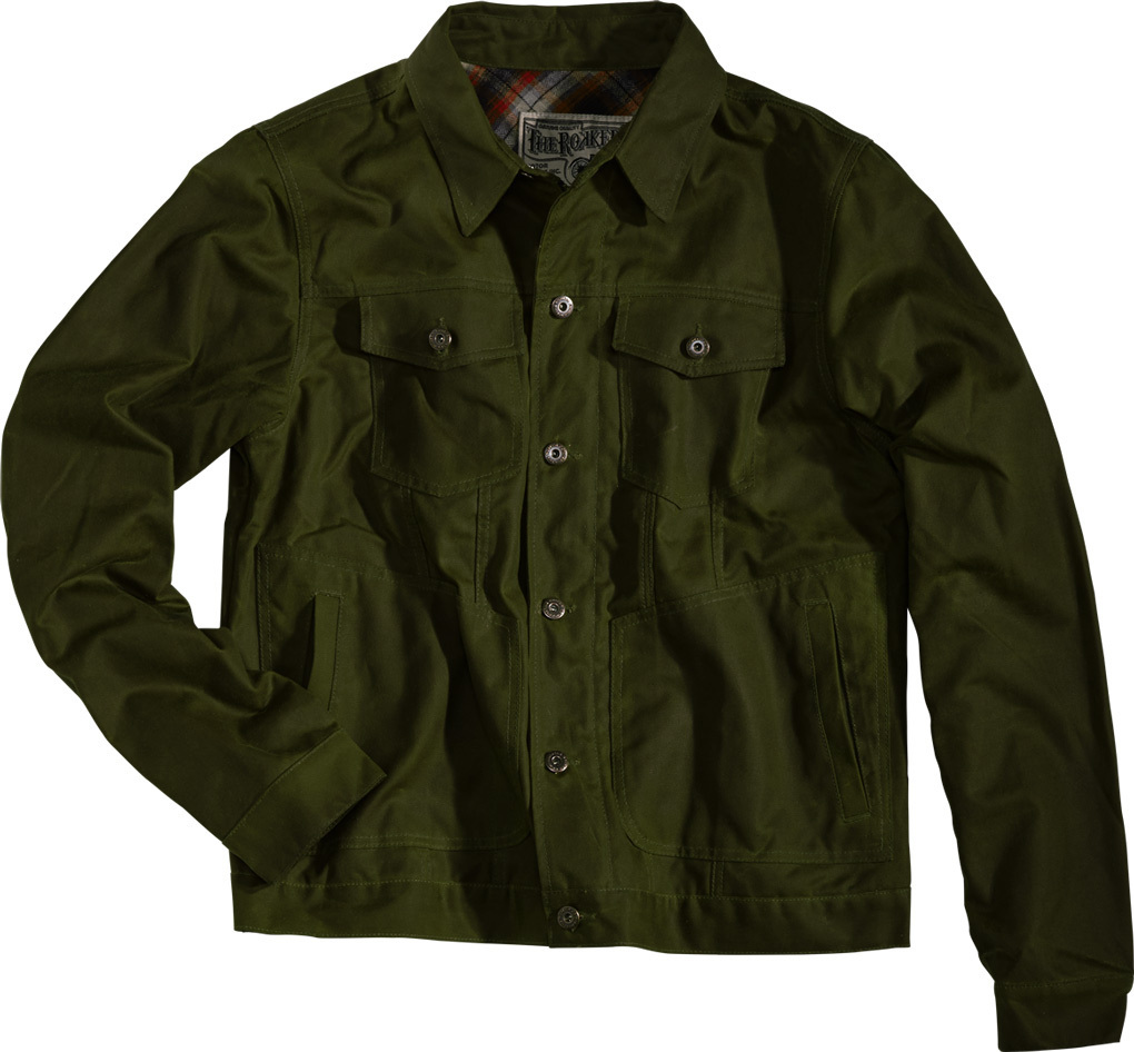Rokker Wax Cotton Jacke, grün, Größe M, grün, Größe M