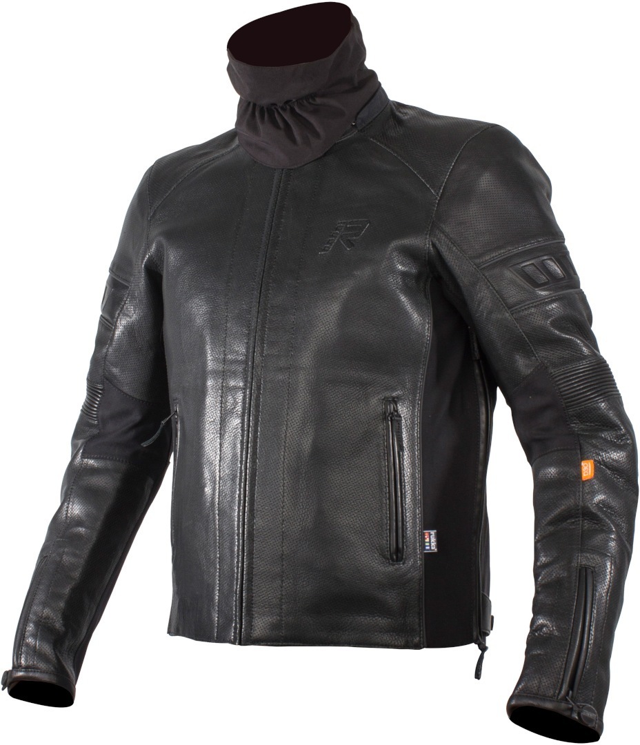 Rukka Aramos Motorrad Lederjacke, schwarz-silber, Gre 50, schwarz-silber, Gre 50