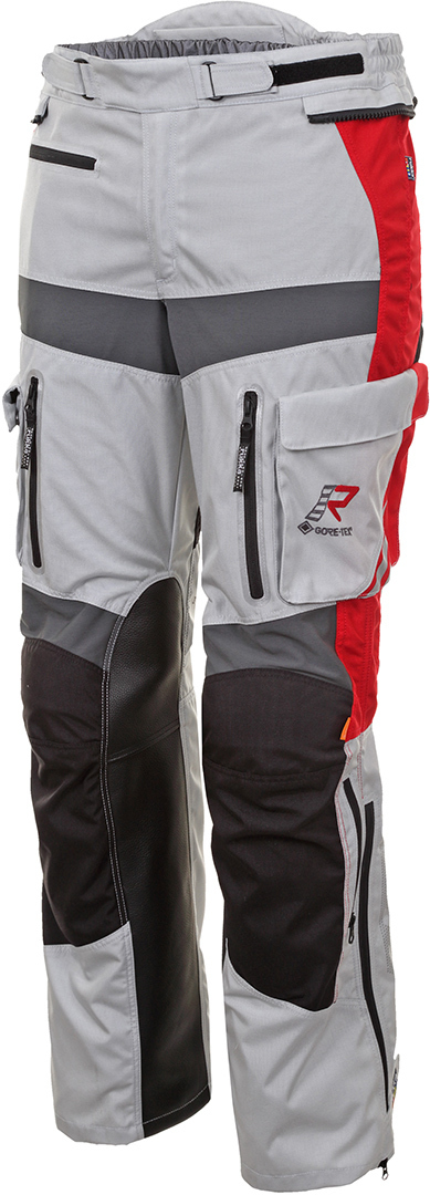 Rukka Offlane Motorrad Textilhose, grau-rot, Gre 56, grau-rot, Gre 56