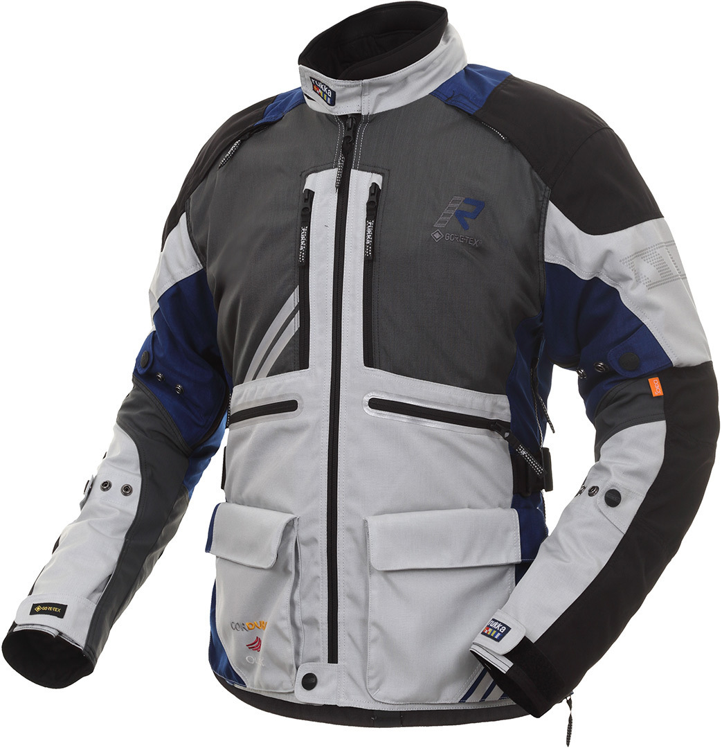 Rukka Offlane Motorrad Textiljacke, grau-blau, Größe 66, grau-blau, Größe 66 unter Jacken