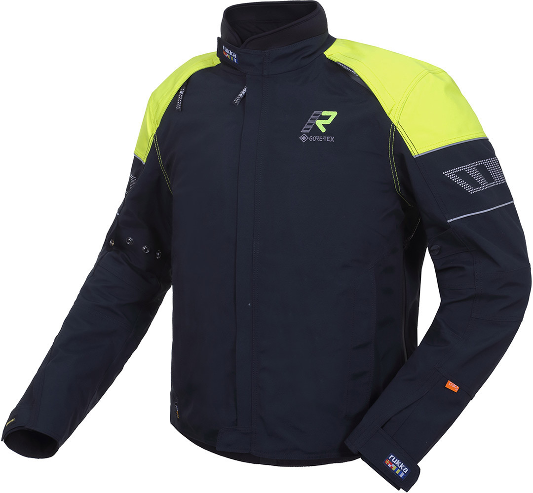 Rukka R-EX Motorrad Textiljacke, schwarz-gelb, Gre 62, schwarz-gelb, Gre 62