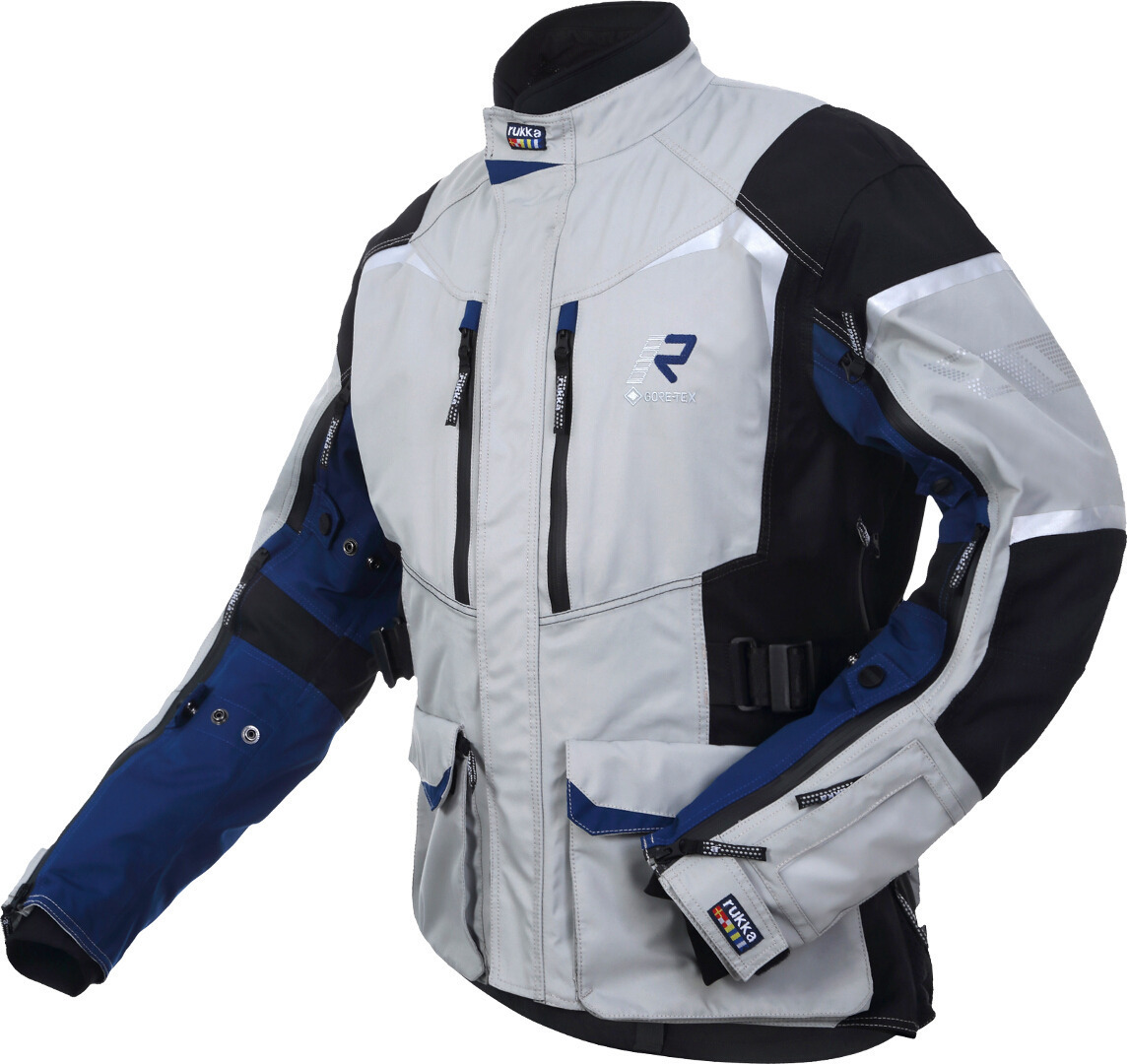 Rukka Rimo-R Motorrad Textiljacke, grau-blau, Gre 48, grau-blau, Gre 48