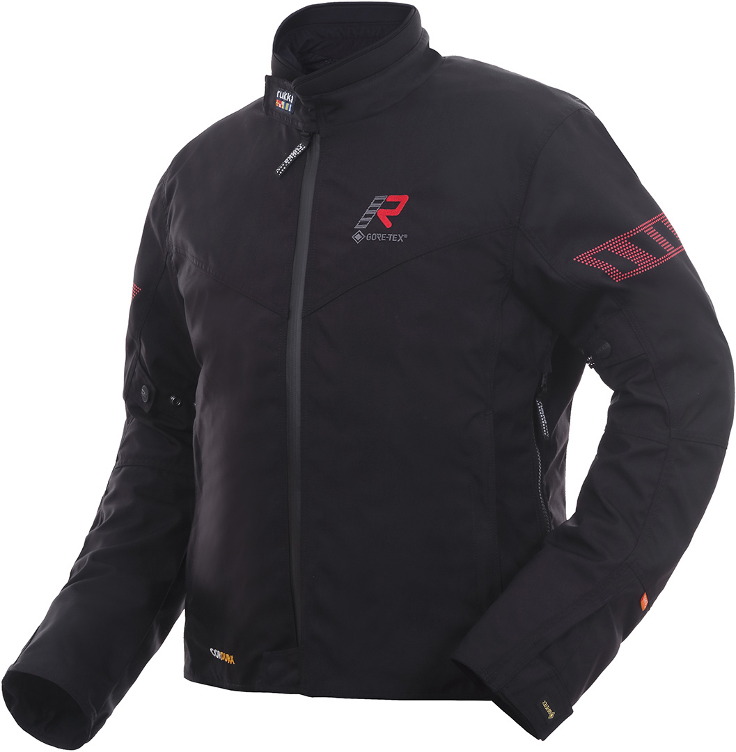 Rukka Start-R Motorrad Textiljacke, schwarz-rot, Gre 46, schwarz-rot, Gre 46