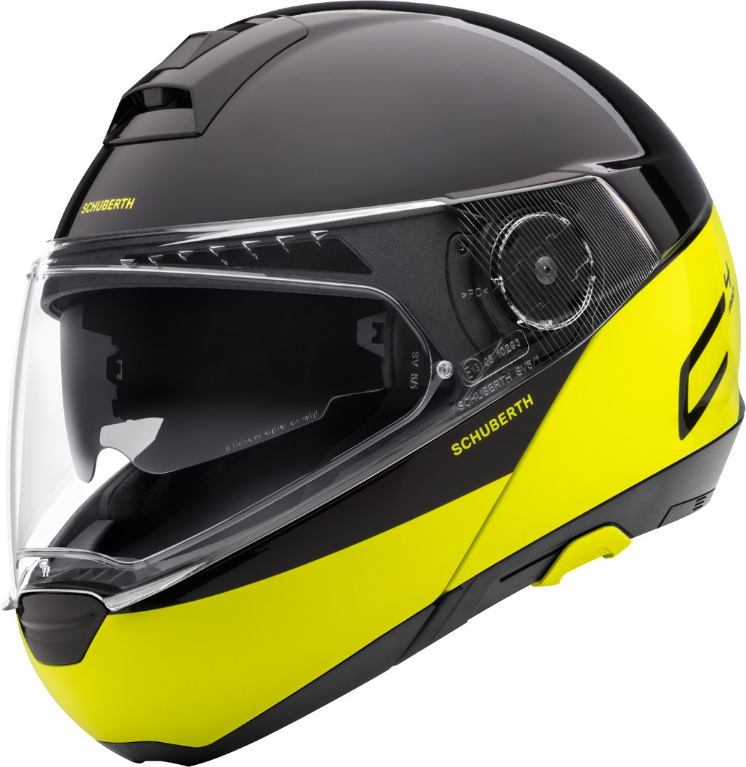 Schuberth C4 Pro Swipe Klapphelm, schwarz-gelb, Gre XS, schwarz-gelb, Gre XS