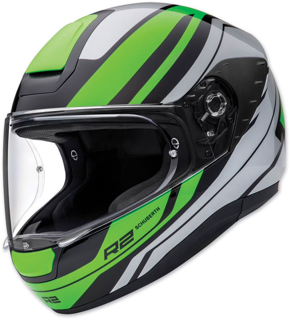 Schuberth R2 Enforcer Helm, grün-silber, Größe XS, grün-silber, Größe XS