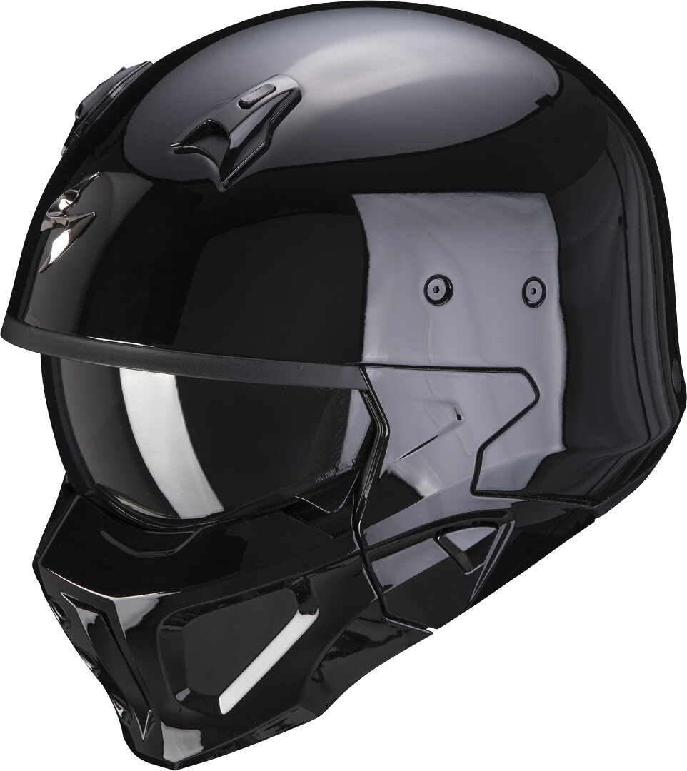 Scorpion Covert-X Solid Helm, schwarz, Größe M, schwarz, Größe M