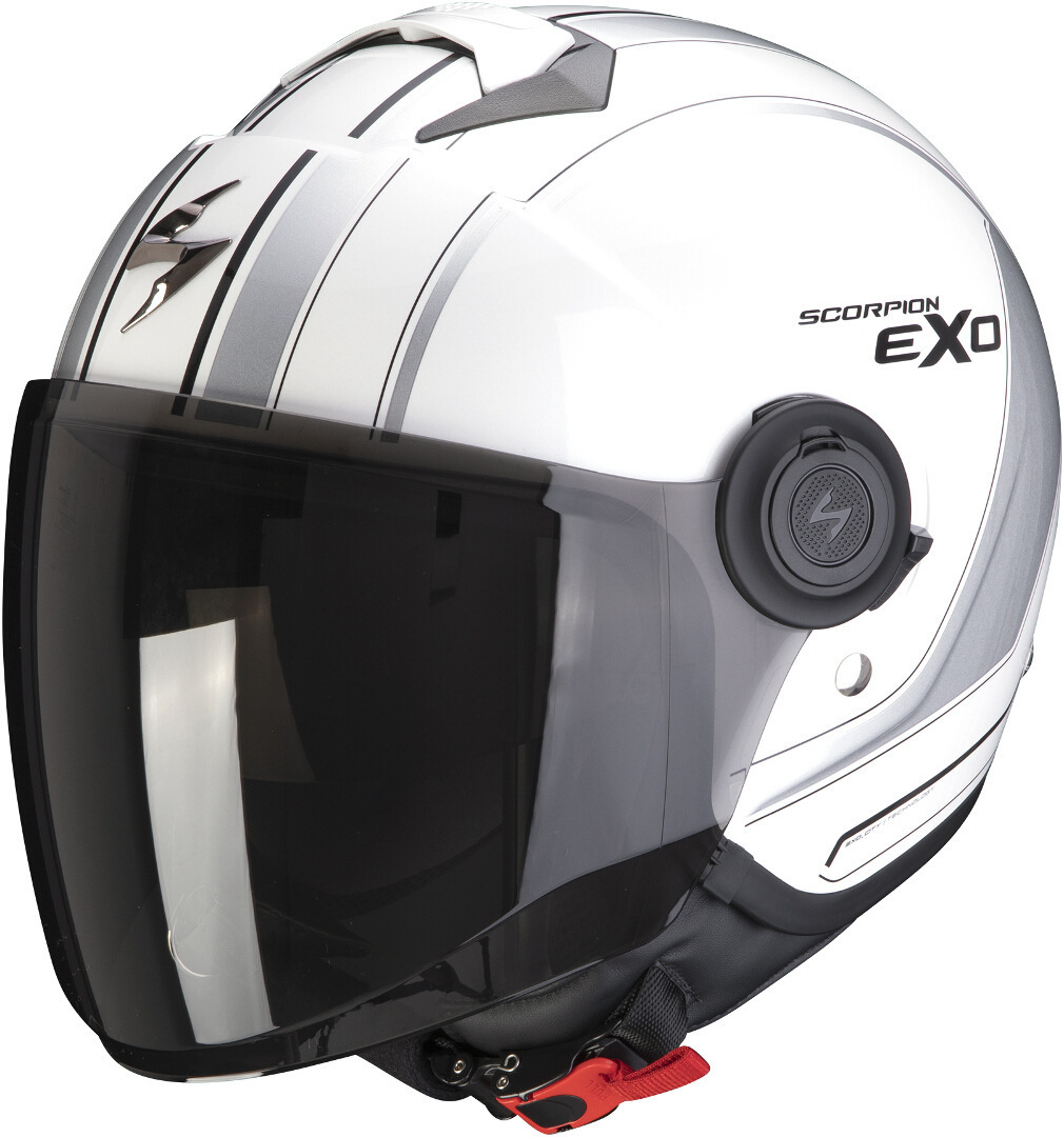 Scorpion EXO-City Scoot Jethelm, weiss-silber, Gre XS, weiss-silber, Gre XS