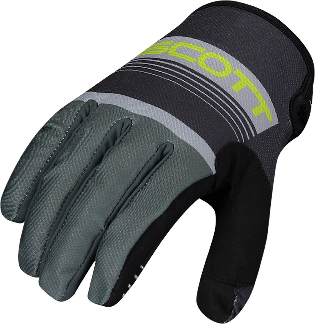 Scott 350 Race Motocross Handschuhe, grau-gelb, Gre L, grau-gelb, Gre L unter Bekleidung