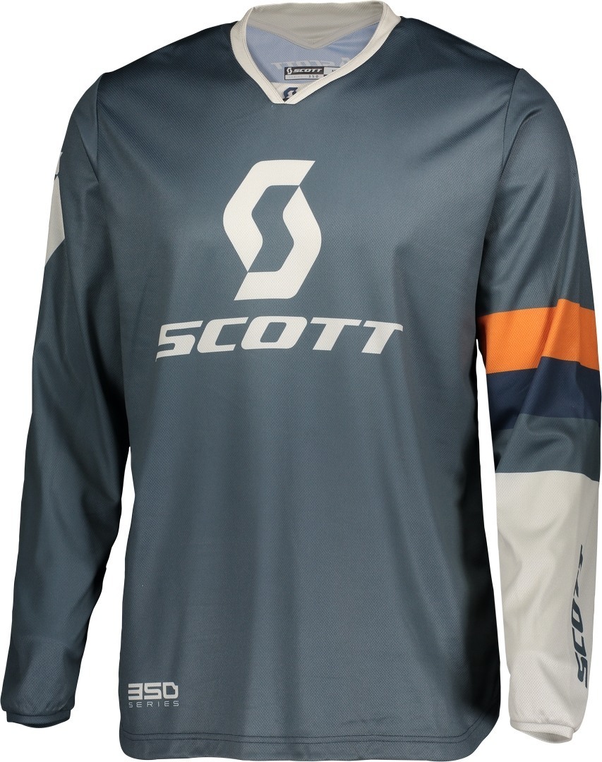 Scott 350 Track Regular Motocross Jersey, blau-orange, Größe 2XL, blau-orange, Größe 2XL