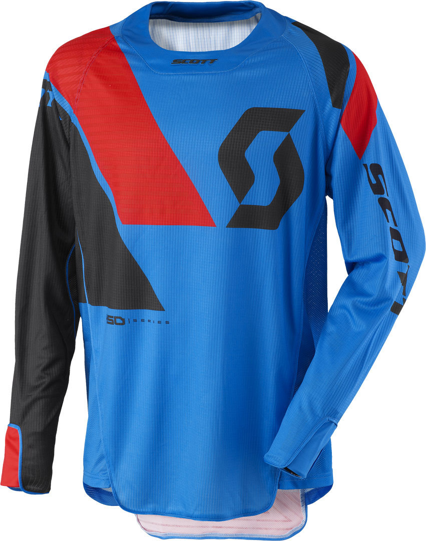 Scott 450 Podium Motocross Jersey 2017, rot-blau, Gre L, rot-blau, Gre L