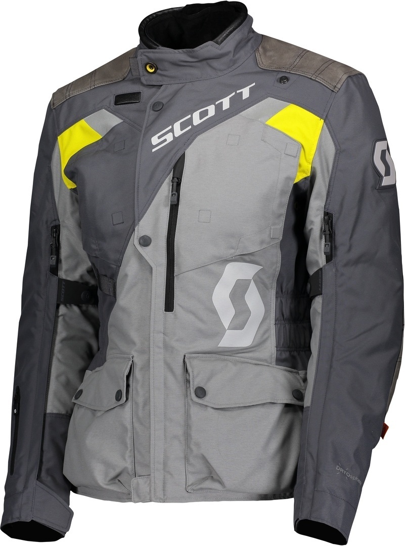 Scott Dualraid Dryo Damen Motorrad Textiljacke, grau-gelb, Gre 40, grau-gelb, Gre 40