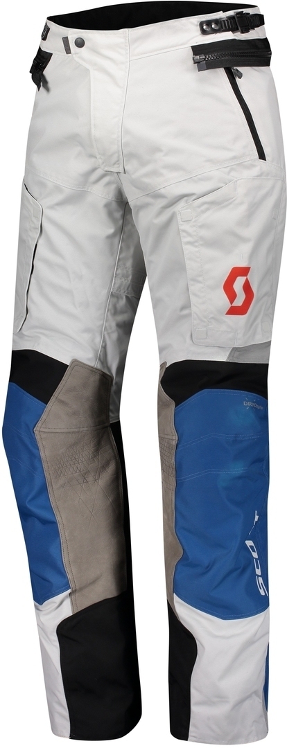 Scott Dualraid Dryo Motorrad Textilhose, grau-blau, Gre 2XL, grau-blau, Gre 2XL