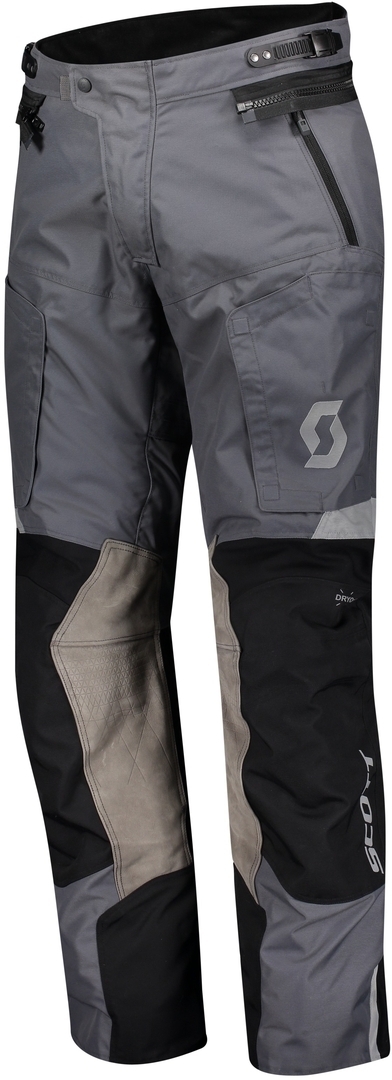 Scott Dualraid Dryo Motorrad Textilhose, schwarz-grau, Größe L, schwarz-grau, Größe L