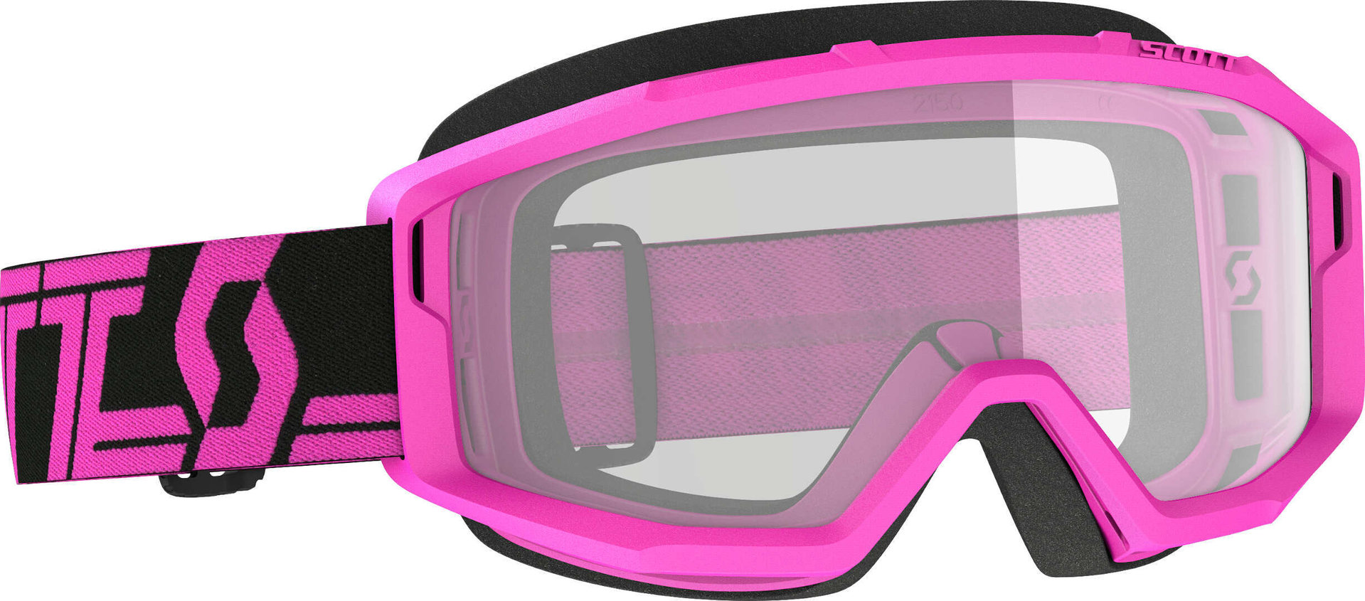 Scott Primal Clear schwarz/pink Motocross Brille, pink